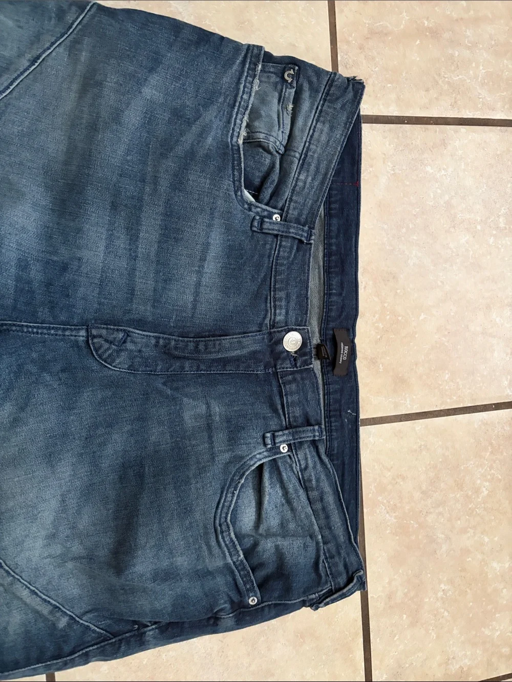 True Religion Men’s Indigo Blue Slim Straight Jeans